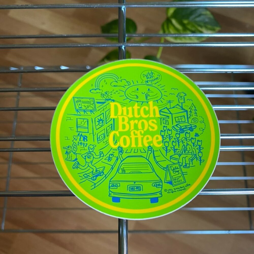 Dutch Bros Coffee Street Scene Sticker 2022
